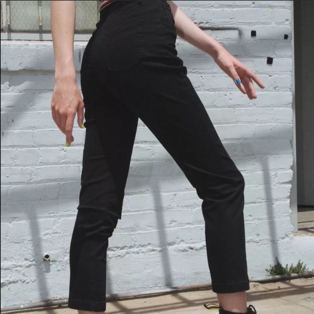 ONLY 1 LEFT! Brandy Melville Black Jane Pants! - Picture 2 of 5